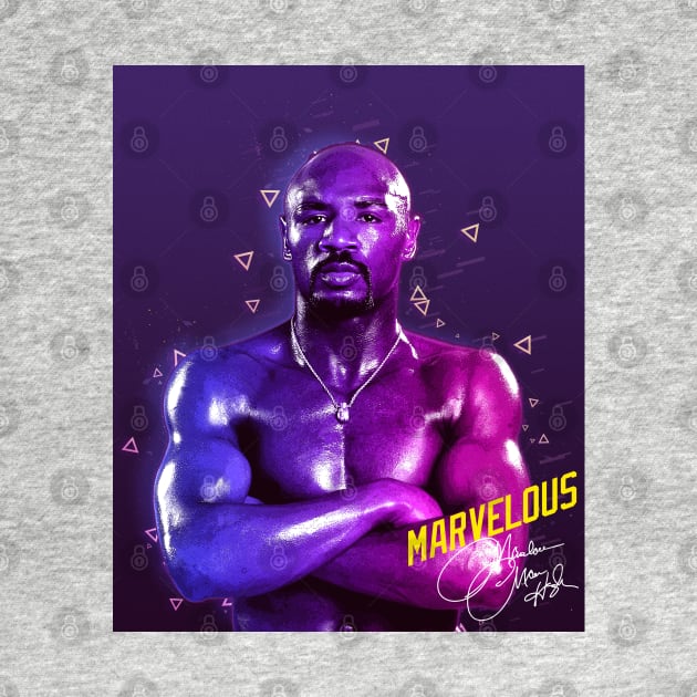 Marvelous Marvin Hagler Boxing Legend Signature Vintage Retro 80s 90s Bootleg Rap Style by CarDE